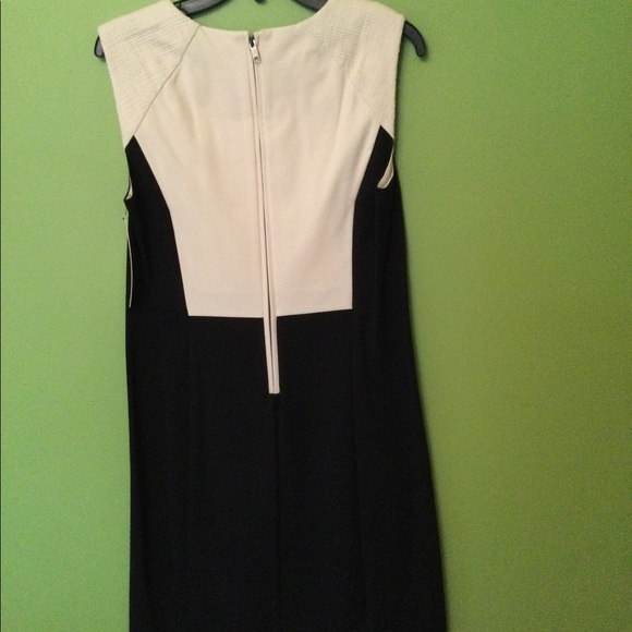 DKNYC color block dress with a Lg weight black sweater. Dress size 12. Sweater M - Picture 7 of 11
